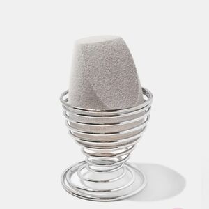 Beauty sponge holder with elegant silver finish BNIB